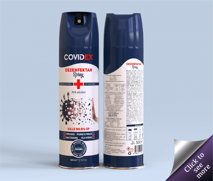 500ml Covidex Air&Surface Sanitizer (Aerosol)