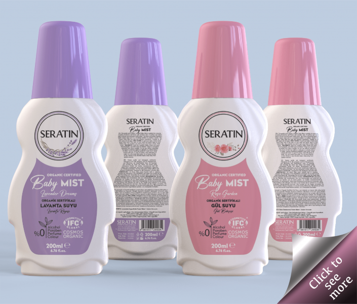 Organic Certified 200ml Baby Mist - Rose & Lavender
